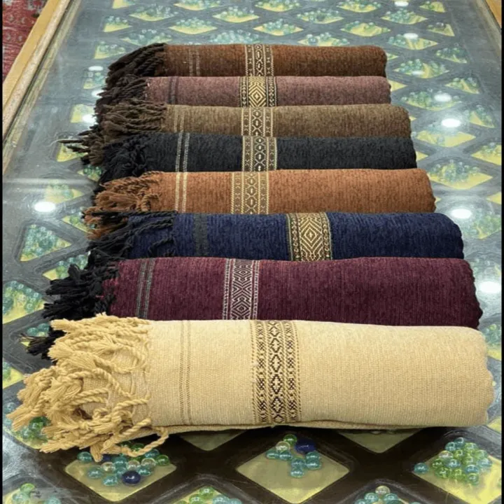 Branded Pure Homemade Velvet Shawl For Men Traditional Dussa Shawl, Chadar For Winter Collection